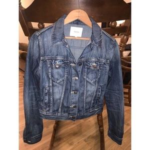 Talula blue denim button up jacket.